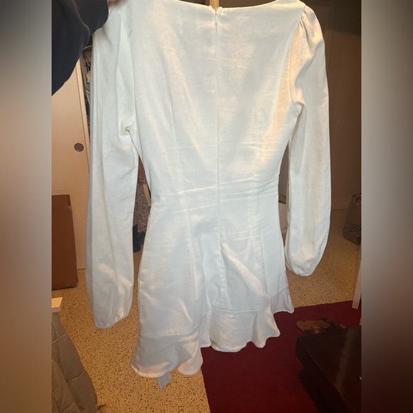 Princess Polly the Villa Mini Dress White - Picture 3 of 5